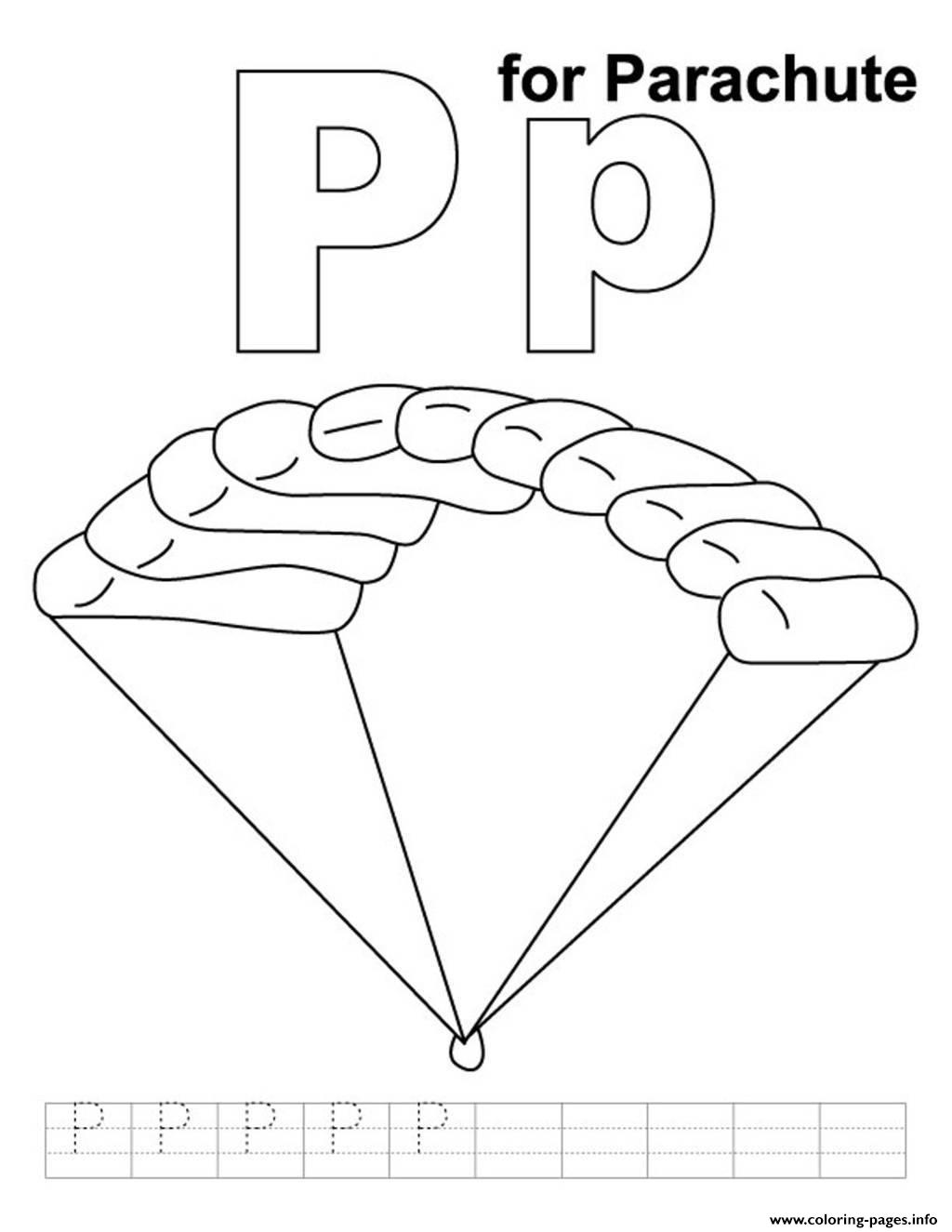 1024x1325 Parachute Free Alphabet Coloring Pages Printable