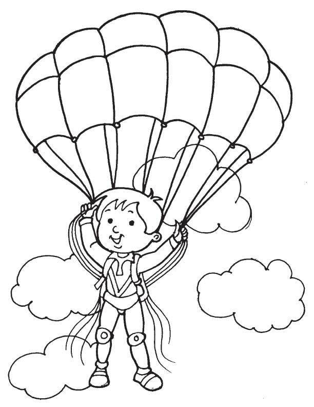 612x792 Paratrooper In Cloud Coloring Page Download Free Paratroop