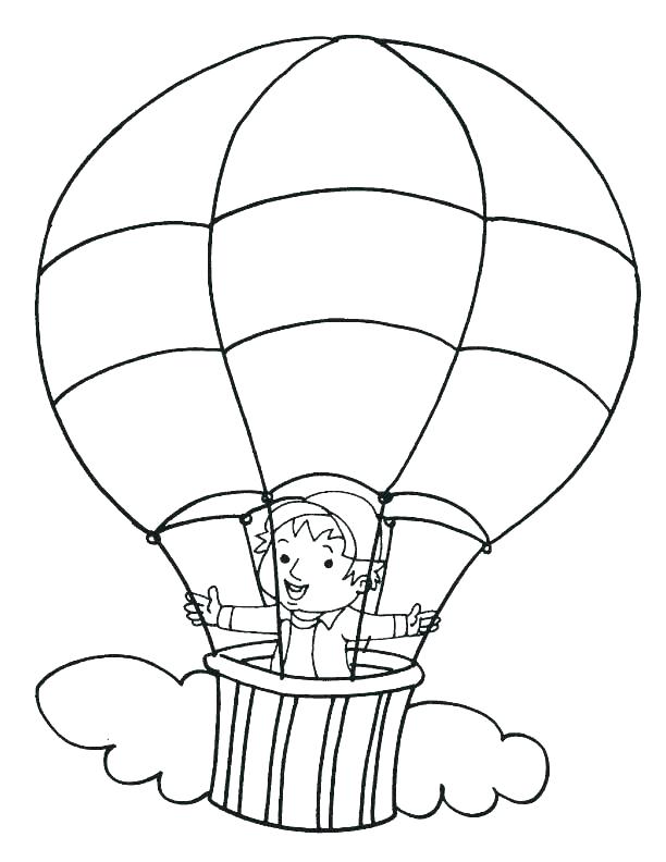 612x792 Coloring Pages Of Balloons Hot Air Balloon Coloring Pages Coloring