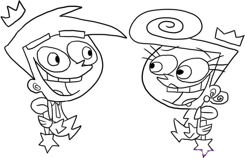 800x518 Fairly Odd Parents Coloring Pages Team Colors