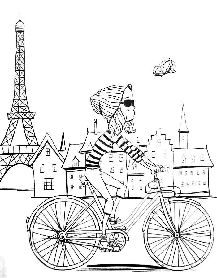 701x898 Paris Coloring Pages Paris Coloring Pages Compilation Free