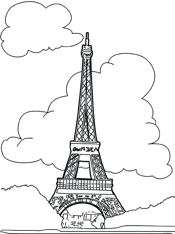 600x800 Tower Coloring Page Pages And Stars In The Sky Tower Coloring Page