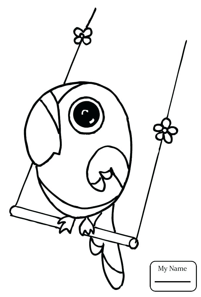 685x1012 Coloring Parrots Coloring Pages Bird Free And Of Parrot Birds