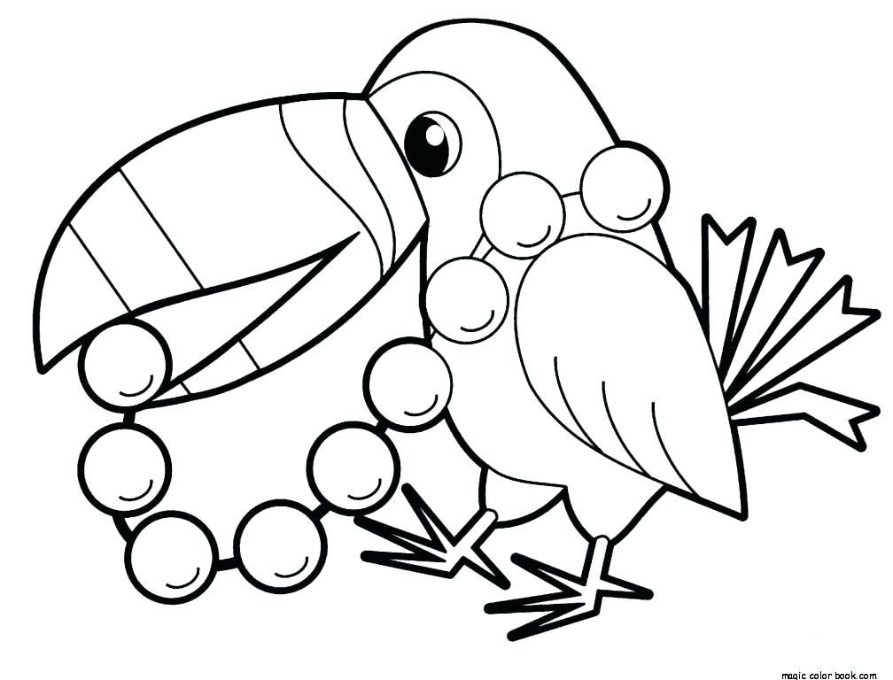 1008x768 Coloring Pages Of Parrots Big Parrot Coloring Page Parrot