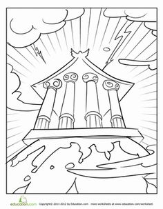 236x303 Parthenon Coloring Page Worksheets, Ancient Greece And Social