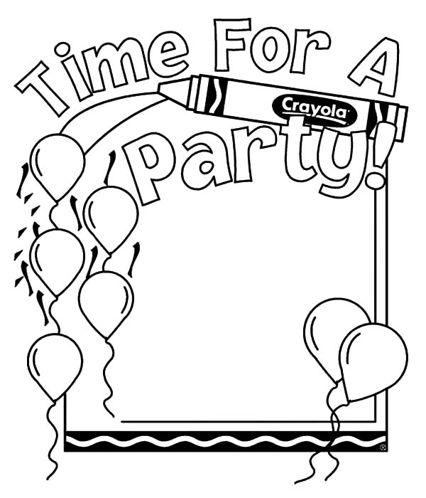 600x700 Balloons For Party Coloring Pages Best Place To Color