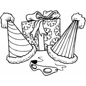 300x300 Party Favors Coloring Page