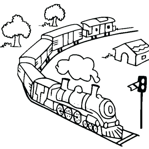 600x600 Coloring Pages Trains Coloring Page Train Free Printable The Pages