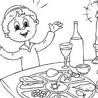 200x200 Passover Ideal Passover Coloring Pages