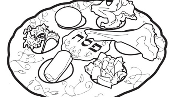 580x326 The First Passover Coloring Pages