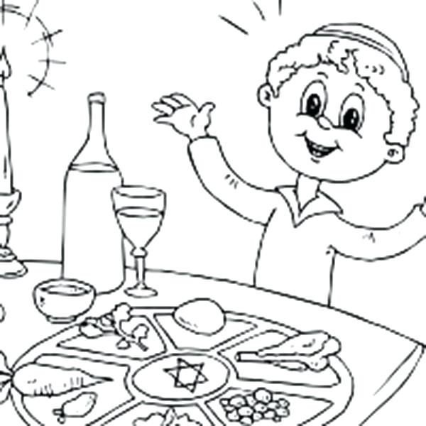 600x600 First Passover Coloring Pages
