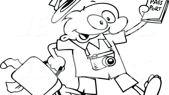 585x329 Coloring Passport Coloring Page Fancy For Pages With Throughout