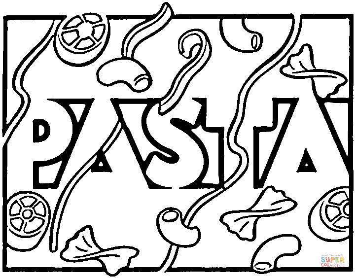 720x564 Italian Pasta Coloring Page Free Printable Coloring Pages