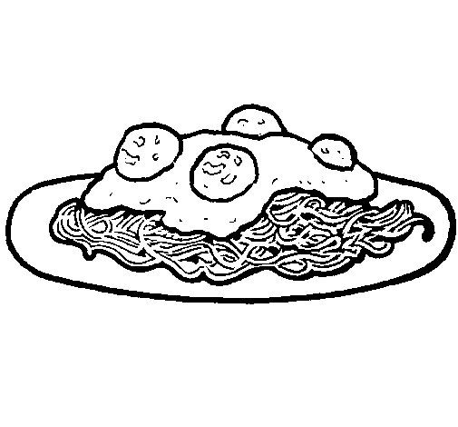 505x470 Pasta Coloring Pages
