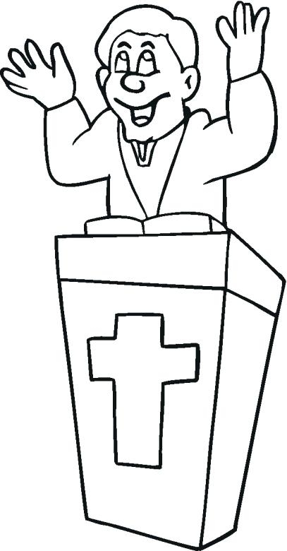The best free Pastor coloring page images. Download from 38 free ...