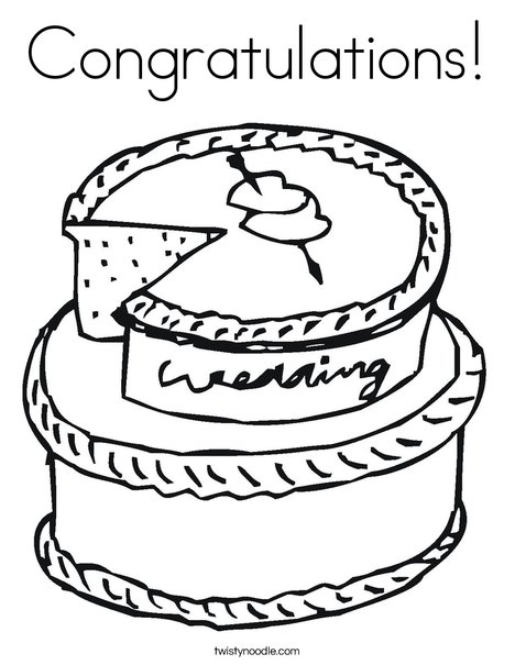 468x605 Congratulations Coloring Page
