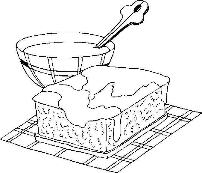 675x577 Desserts Coloring Pages