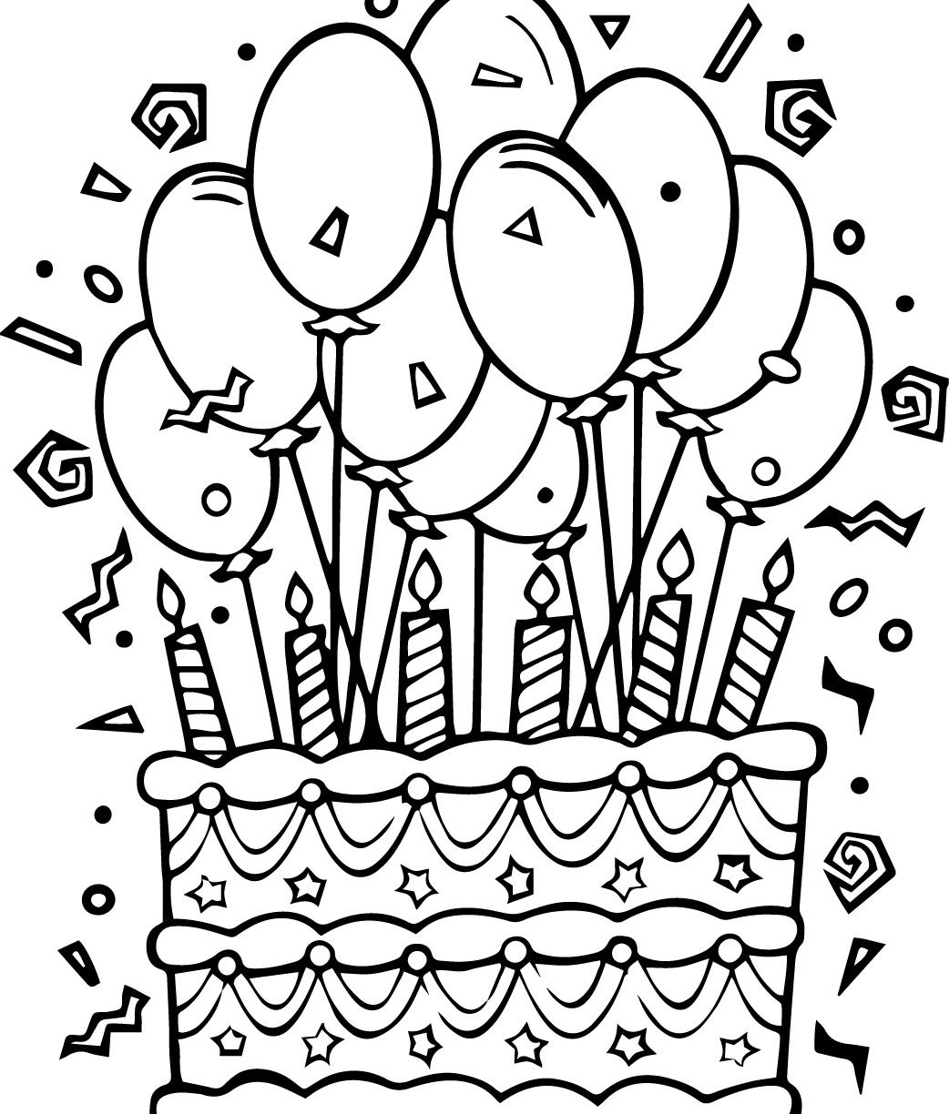 1042x1224 Epic Cake Coloring Pages On Coloring Books With Cake Coloring