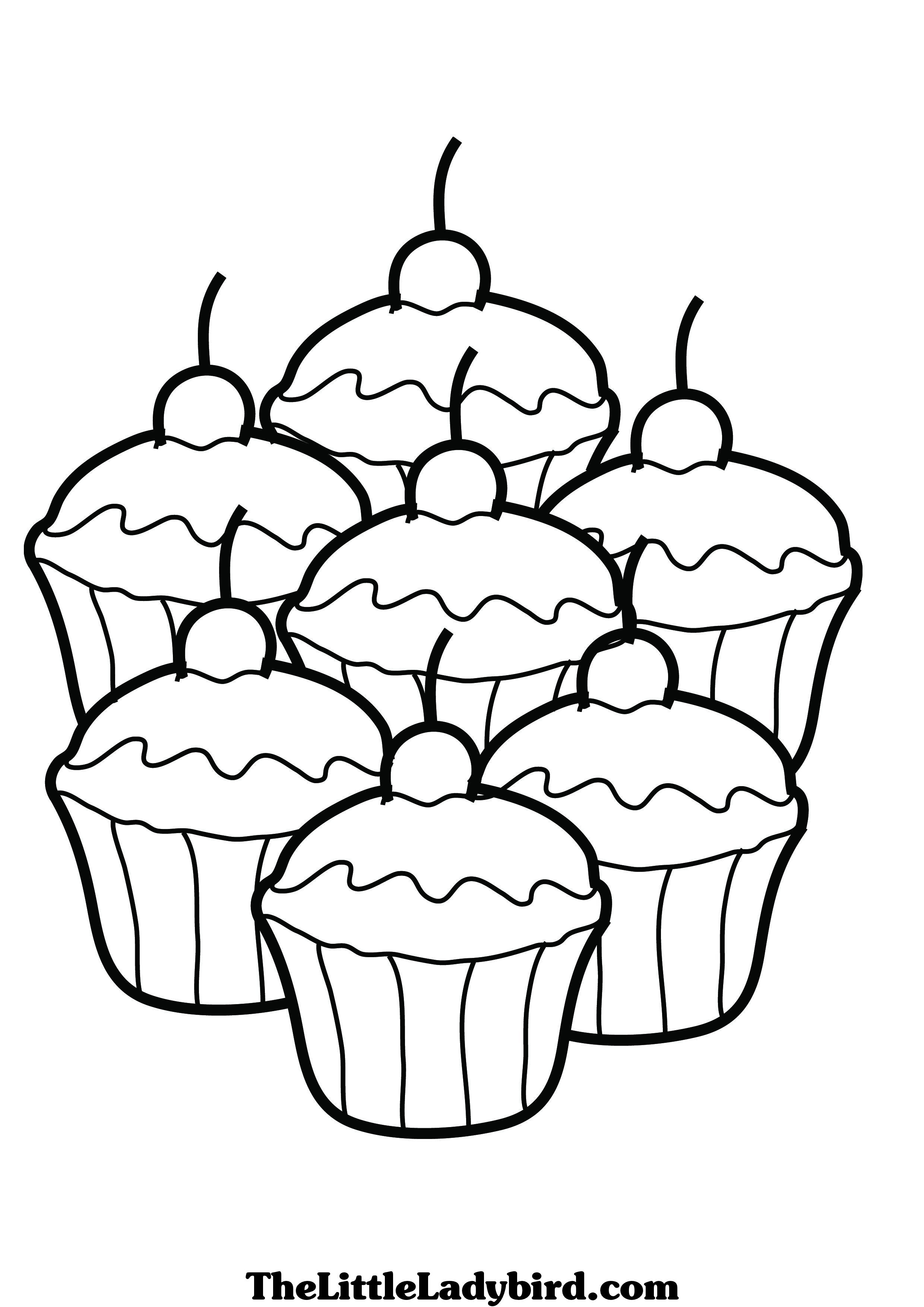 2480x3508 Cupcake Coloring Pages Free Coloring Pages Cup Cake