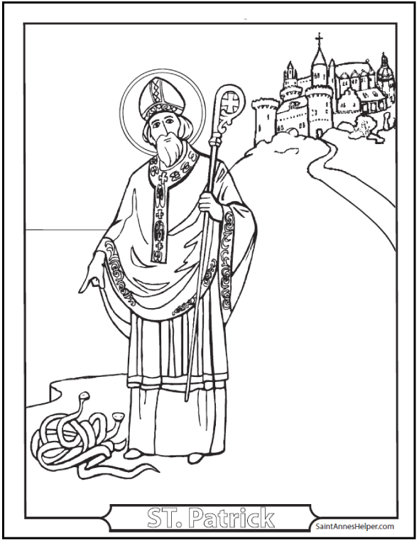 590x762 Saint Patrick's Day Coloring Pages Catholic Coloring Pages