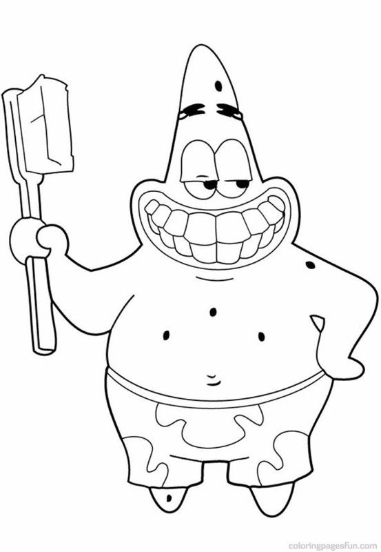 553x800 Spongebob Patrick Star Coloring Pages Babysitting Ideas