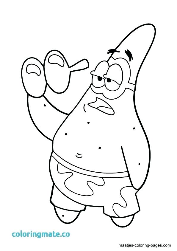 595x842 Patrick Star Coloring Page And Coloring Pages Pics Coloring Pages