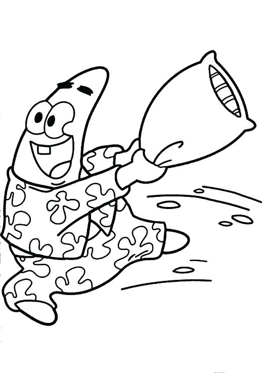 518x737 Patrick Star Coloring Page Coloring Pages Cartoons Free Patrick