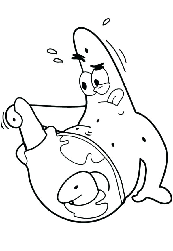 600x868 Spongebob Squarepants And Patrick Star Coloring Pages Pictures