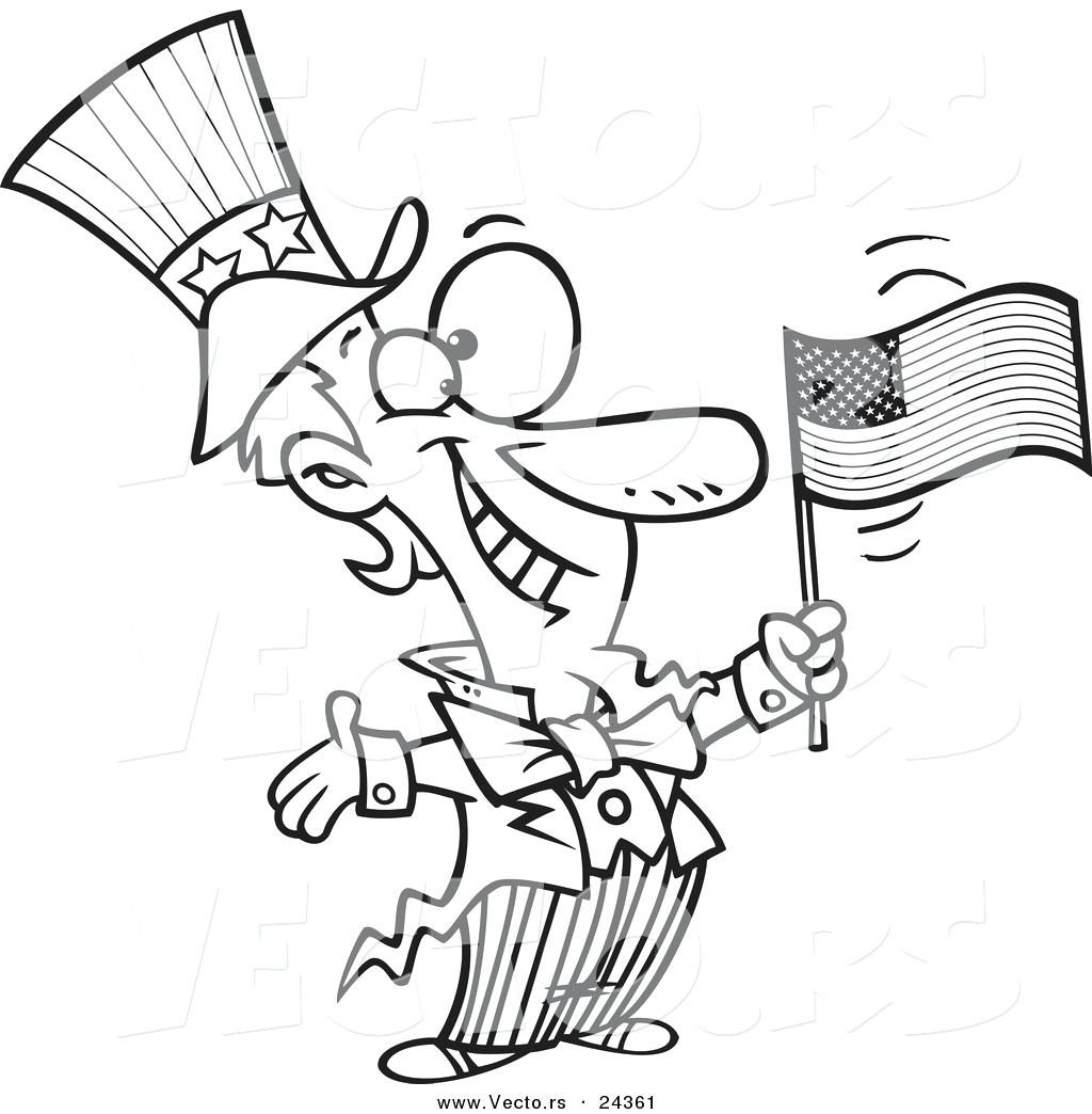 1024x1044 Coloring Pages Patriotic Coloring Pages Vector Of A Cartoon