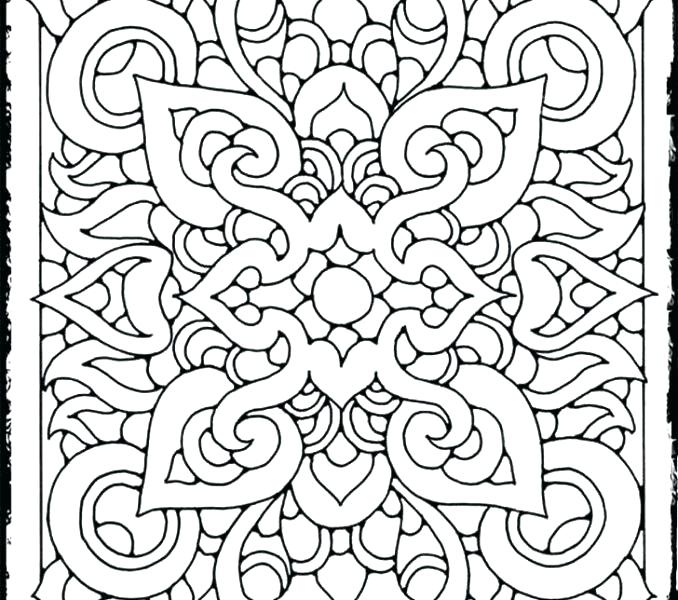 678x600 Cool Pattern Coloring Pages