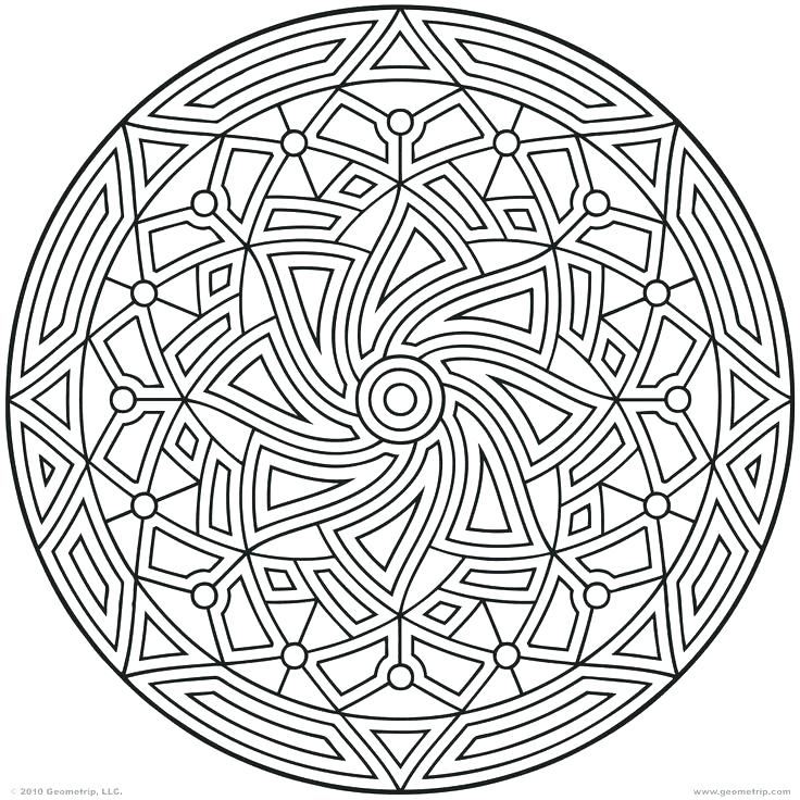 736x736 Pattern Coloring Pages Circle Pattern Coloring Pages