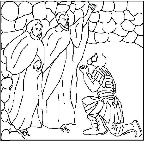 600x590 Paul And Silas Coloring Page Coloring Pages For Kids