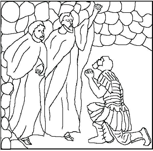 600x590 Paul And Silas Coloring Pages Print Page In Prison Jail