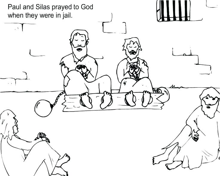 Free Coloring Pages Of Paul And Silas In Prison Coloring Pages
