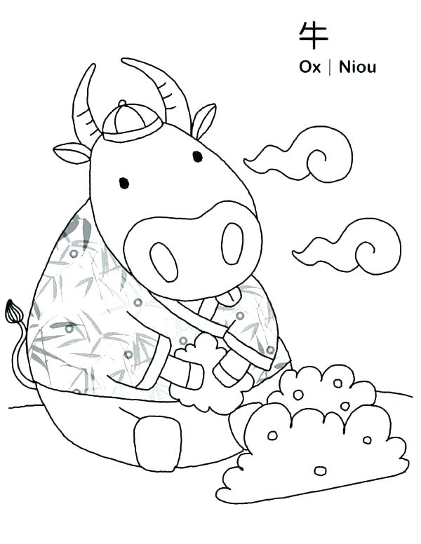 600x776 Paul Bunyan Coloring Pages Coloring Page Ox In Symbols Coloring