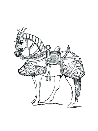 399x535 Paul Bunyan Coloring Page Coloring Page Armored Horses Coloring