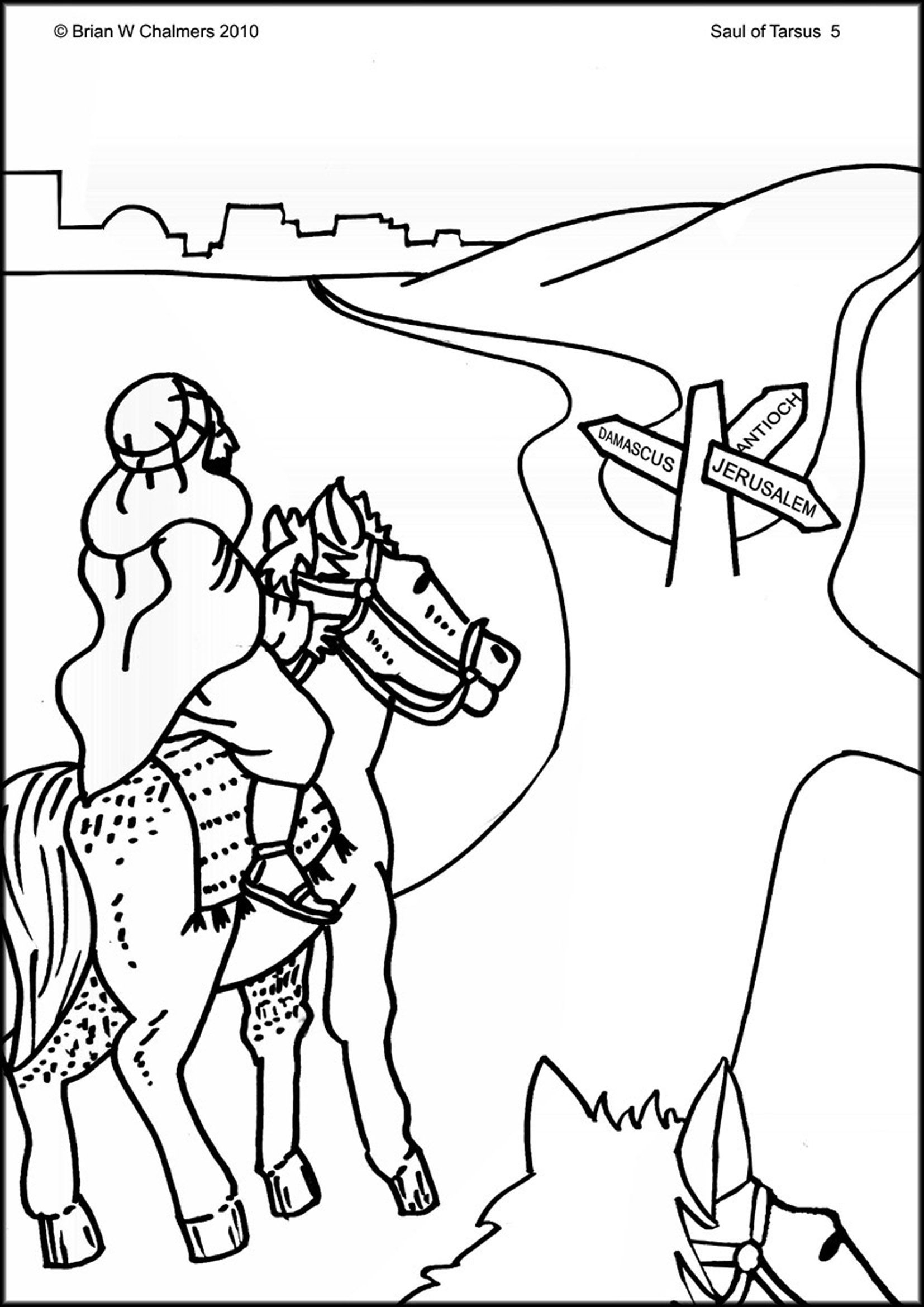 1654x2339 Saul Becomes Paul Coloring Pages Free Coloring For Kids