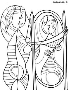 236x305 Pablo Picasso Coloring Pages Fun Time