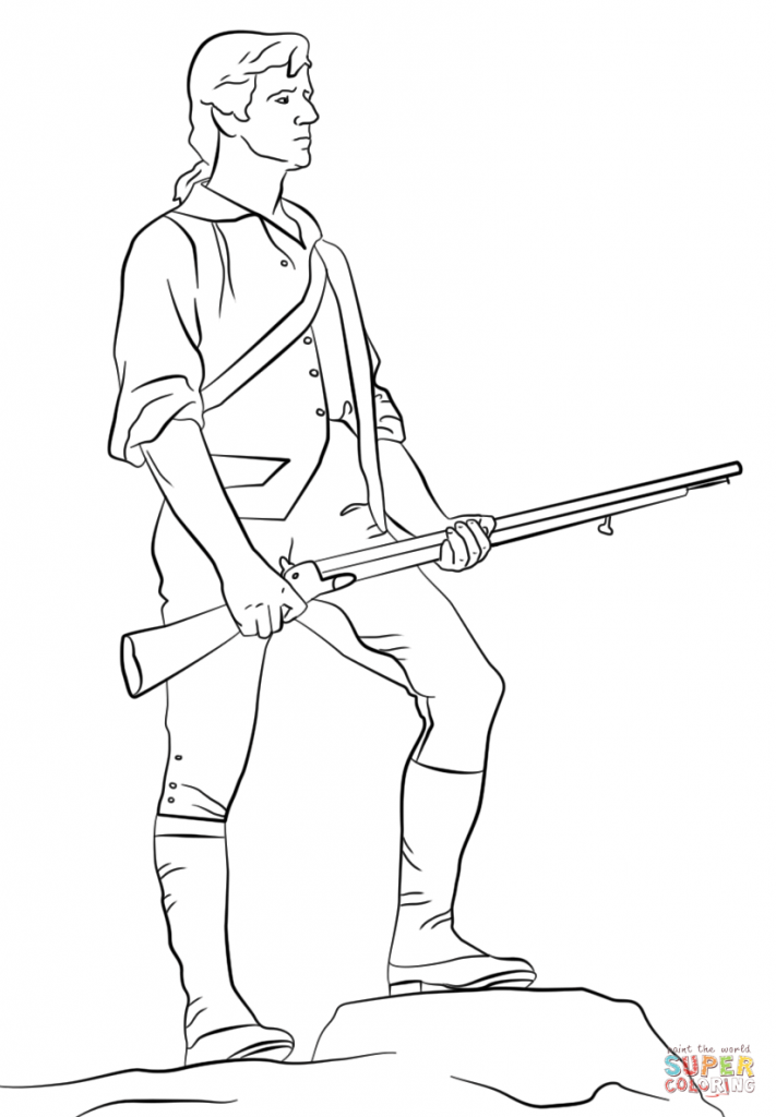 711x1024 Paul Revere Coloring Page
