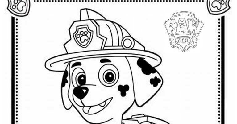 768x404 Marshall Paw Patrol Coloring Pages Mewarnai Coloring Paw Patrol