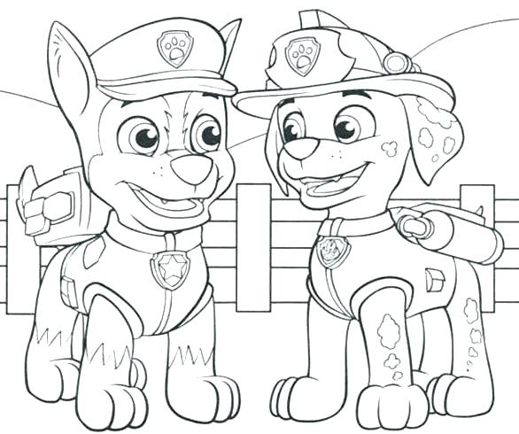 586x490 Paw Patrol Coloring Sheets Printable Cool Design Ideas Paw Patrol