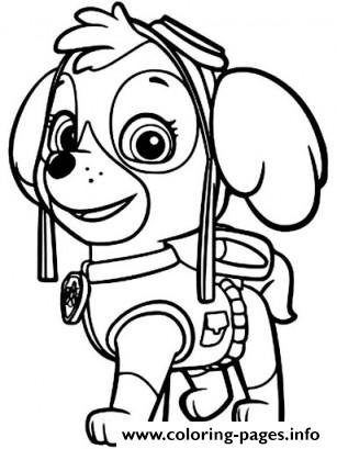 307x409 Paw Patrol Skye Ready Coloring Pages Printable