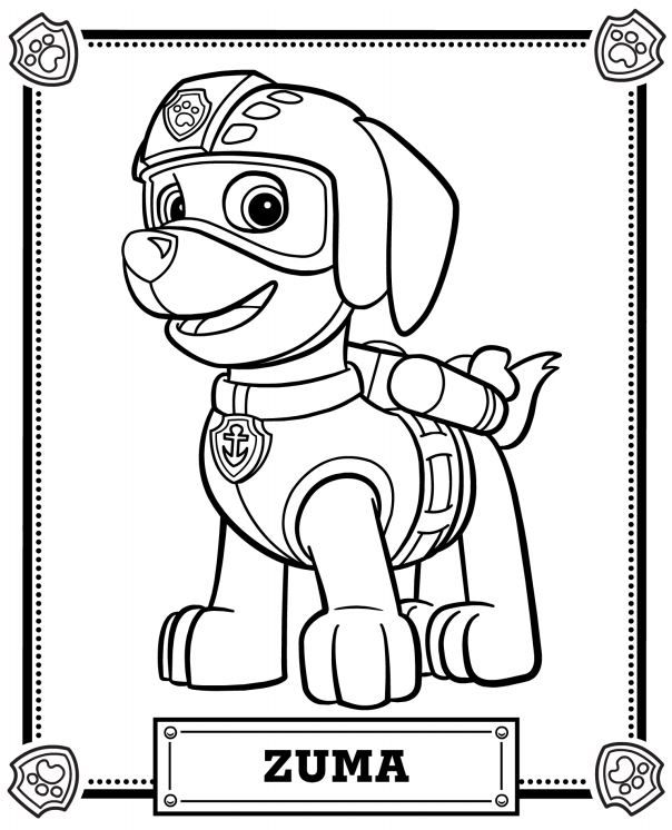 604x746 Fashionable Design Paw Patrol Coloring Pages Printable Air