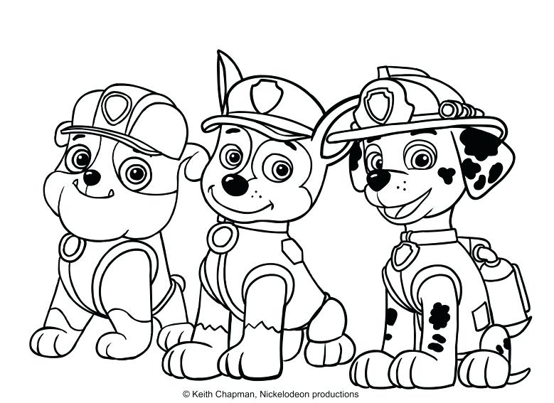 779x567 Chase Paw Patrol Coloring Page