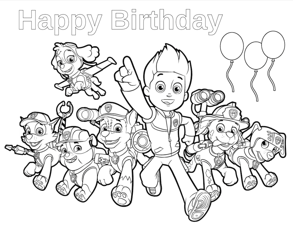 1000x774 Paw Patrol Birthday Paw Patrol Birthday, Paw Patrol And Happy