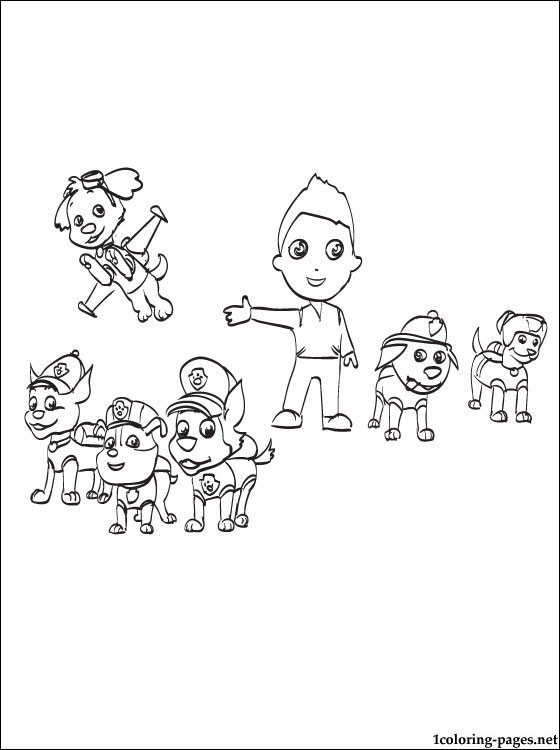 560x750 Paw Patrol Characters Coloring Page Coloring Pages
