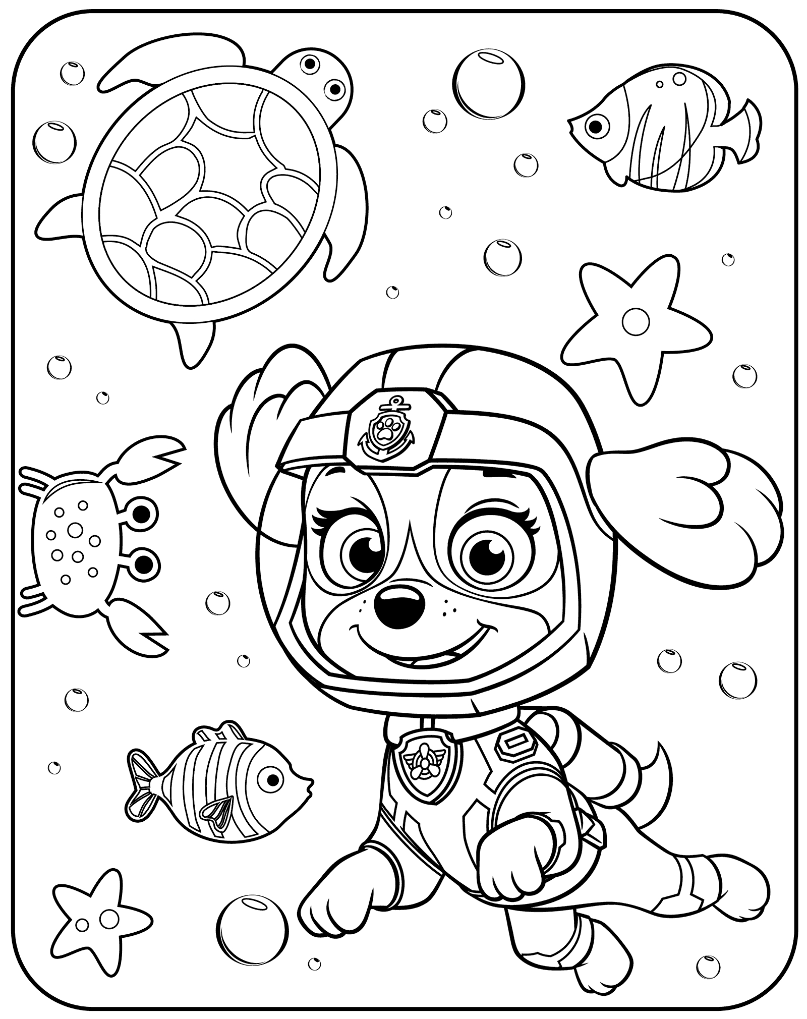 1600x2020 Cartoons Paw Patrol All Paw Patrol Characters Paw Patrol Coloring