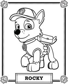 236x288 Paw Patrol Marshall Coloring Page