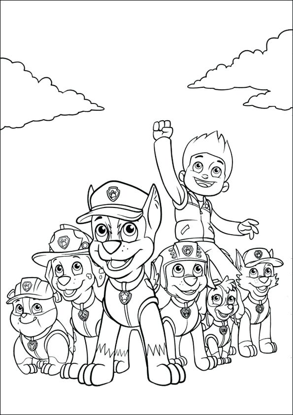 595x842 Paw Patrol Free Coloring Pages Printable There Are Many High