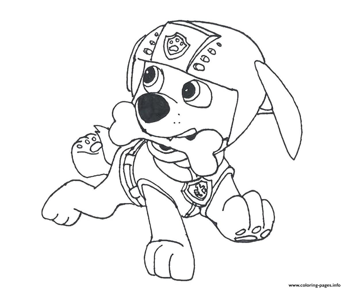 1200x1005 Paw Patrol Zuma With A Bone Coloring Pages Printable